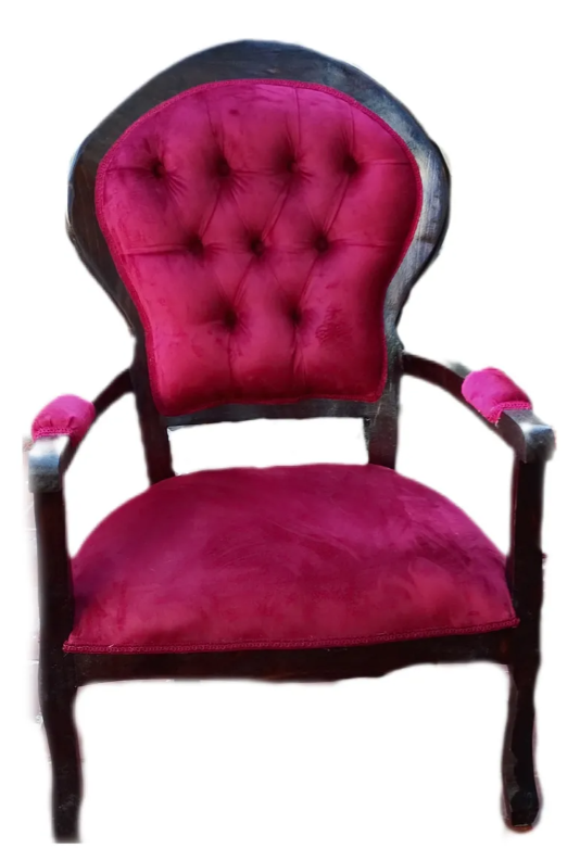 Sitial Liso Poltrona Silla Trono Normando - Imagen 3